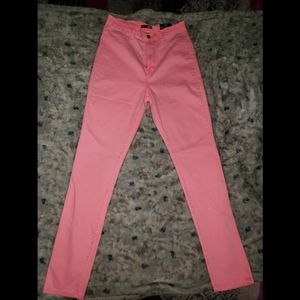 Neon pink acid wash fashion Nova jeans